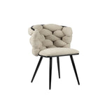 Chaise rock beige (Lot de 2)