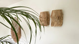 Applique murale en abaca - Naturel