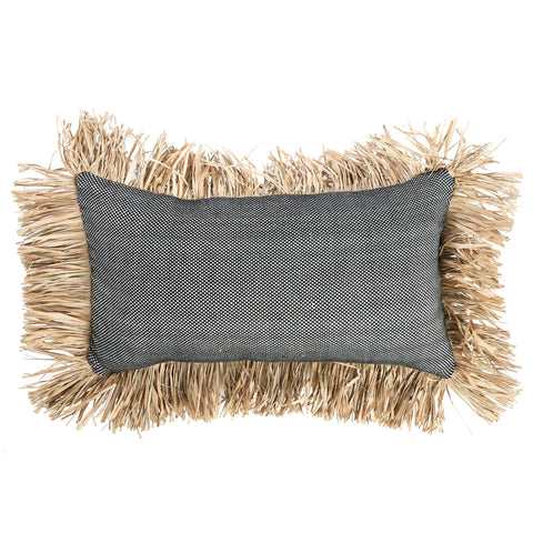 Housse de coussin De Cotton Bonita - Noir Naturel - 30x50