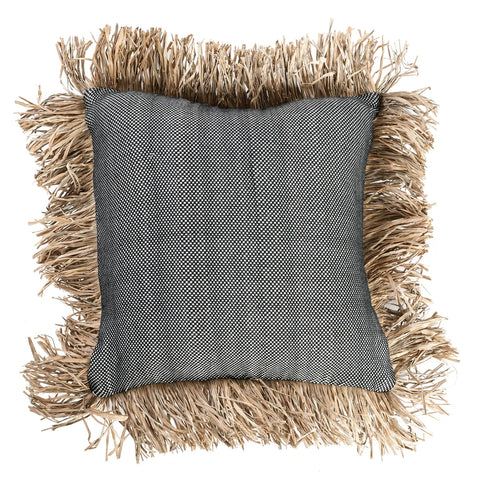 Housse de coussin De Cotton Bonita - Noir Naturel - 40x40