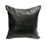 Housse de coussin The Four Panel Leather - Noir - 40x40