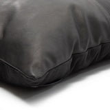 Housse de coussin The Four Panel Leather - Noir - 40x40