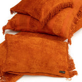 Housse de coussin Oh My Gee - Velours rouille - 30x50