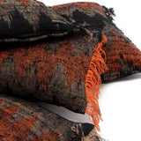 Housse de coussin De Oh My Gee - Noir Orange - 60x60