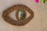 Le Miroir Yeux en Raphia - Naturel - M