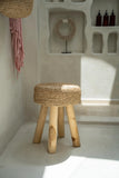 Tabouret Raffia - Naturel