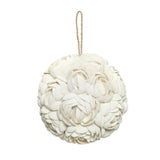 Pendentif Boule Coquillage Rose - Blanc - L