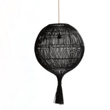 Lampe de sol et suspension Wonton - Noir