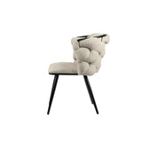 Chaise rock beige (Lot de 2)