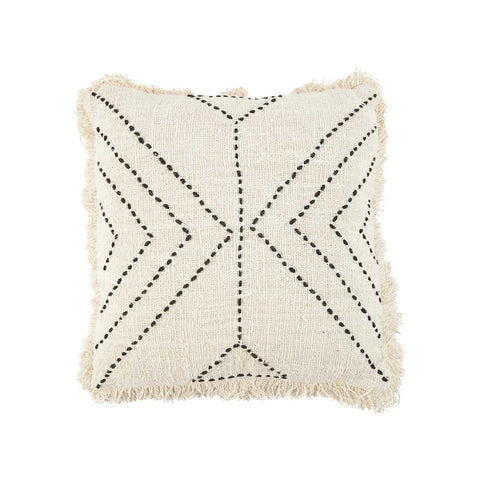 La housse de coussin tribale - Noir naturel