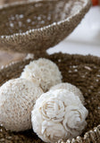 Pendentif Boule Coquillage Fleur - Blanc - L