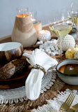 Le Set de Table Coquillage en Herbe de Mer - Blanc